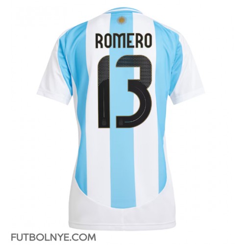 Camiseta Argentina Cristian Romero #13 Primera Equipación para mujer Copa America 2024 manga corta